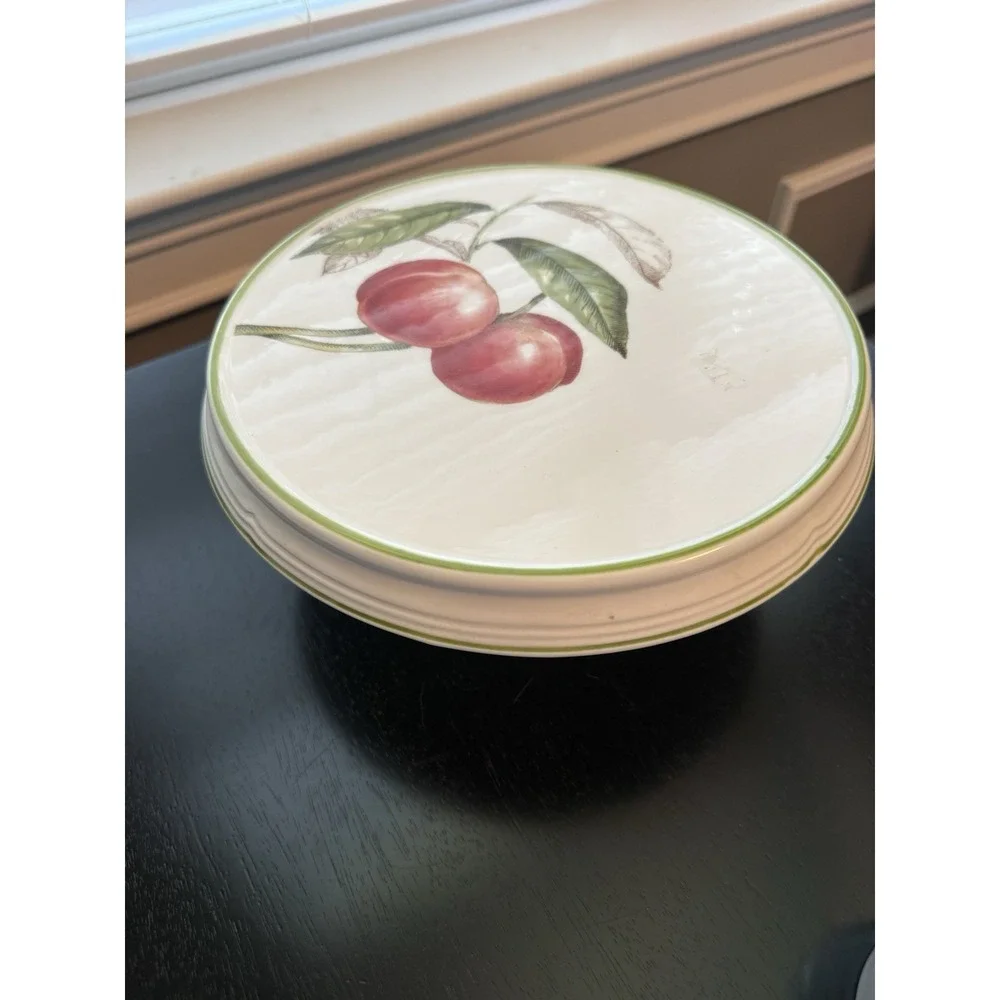 Villeroy & Boch Cascara German Fine Porcelain Cake Pedestal 2007 Farmers Market